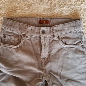 7 for all mankind gray corduroy pants